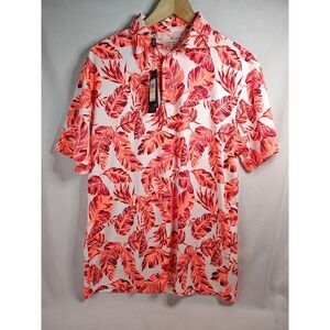 NWT Under Armour Mens Golf‎ Polo New Leaf Floral Pattern 1327037 142 Size Medium